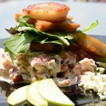 crab salad with scallop